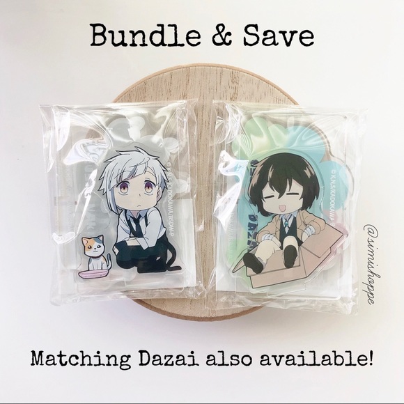 NEW Official Bungo Stray Dogs BSD Atsushi Acrylic Memo Stand - Picture 4 of 4